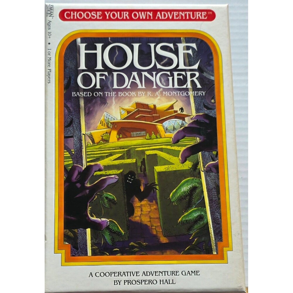 Choose Your Own Adventure House of Danger Board Game 2018 Z-Man Complete